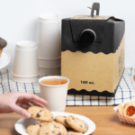 [25 ct] 160 oz Beverage Take-Out Container, Kraft - Image 4