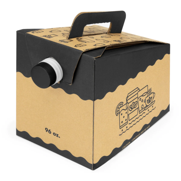 [25 ct] 96 oz Beverage Take-Out Container, Kraft