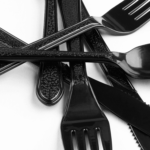 [25 sets] Black Party Dinnerware Set | Plate, Cup, Fork, Knife, Spoon, Napkin - Image 8