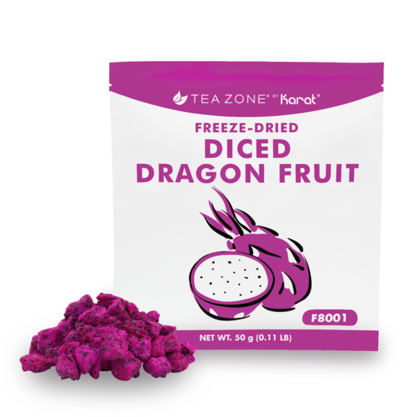 Tea Zone Freeze-Dried Dragon Fruit, Diced - Bag
