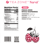 Tea Zone Freeze-Dried Raspberry, Whole - Bag - Image 7