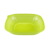 [300 ct] 24 oz Square Disposable Salad Bowl Lids | PET | Green - Image 8