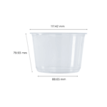 [500 ct] 16 oz Deli Containers | PET | 117 mm - Image 4