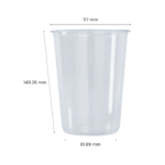 [500 ct] 32 oz Deli Containers | PET | 117 mm - Image 5