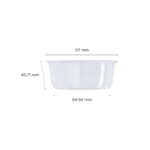 [500 ct] 8 oz Deli Containers | PET | 117 mm - Image 3