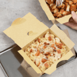 [200 ct] Paper Folding Take-Out Container | Vented Holes | 27 fl. oz | Kraft - Image 8