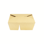 [200 ct] Paper Take-Out Boxes | 2-Compartment | 48 fl. oz | Kraft - Image 2