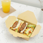 [200 ct] Paper Take-Out Boxes | 2-Compartment | 48 fl. oz | Kraft - Image 3