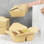 [200 ct] Paper Take-Out Boxes | 2-Compartment | 48 fl. oz | Kraft - Image 4