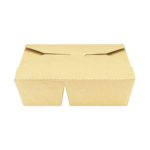 [200 ct] Paper Take-Out Boxes | 2-Compartment | 76 fl. oz | Kraft - Image 2