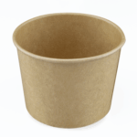 [500 ct] 10/12 oz Gourmet Paper Food Container | Kraft | 96 mm - Image 2