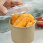 [500 ct] 10/12 oz Gourmet Paper Food Container | Kraft | 96 mm - Image 4