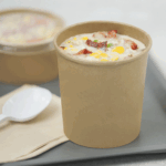 [500 ct] 16 oz Gourmet Paper Food Container | Kraft | 96 mm