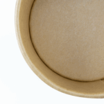 [500 ct] 6 oz Gourmet Paper Food Container | Kraft | 96 mm - Image 3