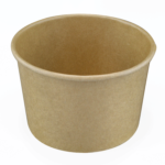 [1,000 ct] 8 oz Gourmet Paper Food Container | Kraft | 96 mm - Image 5