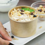 [1,000 ct] 8 oz Gourmet Paper Food Container | Kraft | 96 mm - Image 2