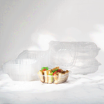 [300 ct] 6''x 6'' Hinged Food Containers | PP | Clear - Image 5