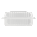 [250 ct] 7''x 7'' Hinged Food Containers | PP | Clear - Image 7