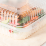 [250 ct] 7''x 7'' Hinged Food Containers | PP | Clear - Image 3