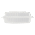 [250 ct] 8''x 8'' Hinged Food Containers | PP | Clear - Image 8