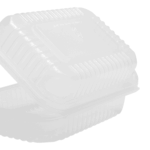 [250 ct] 9'' x 6'' Hinged Food Containers | PP | Clear - Image 8