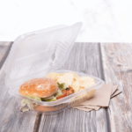 [250 ct] 9'' x 6'' Hinged Food Containers | PP | Clear - Image 3
