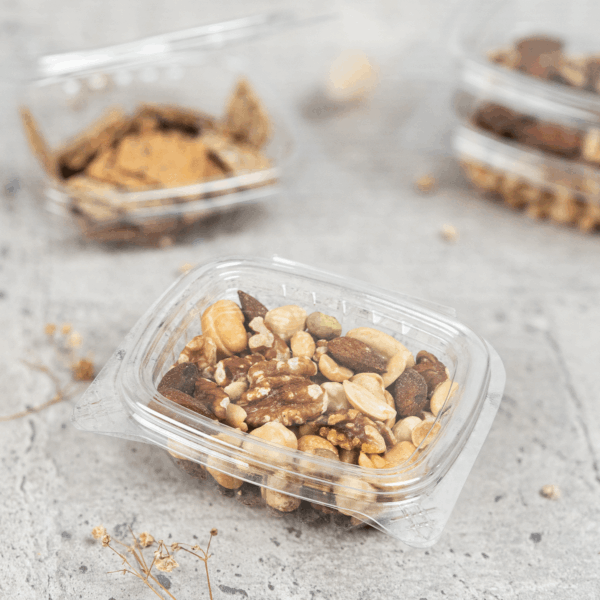 [400 ct] 4 oz Hinged Deli Container | PET