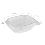 [400 ct] 4 oz Hinged Deli Container | PET - Image 2