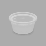 [240 sets] 12 oz Deli Containers with Lids | Injection Molded PP | Clear - Image 2