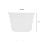 [240 sets] 16 oz Deli Containers with Lids | Injection Molded PP | Clear - Image 9