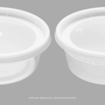 [240 sets] 8 oz Deli Containers with Lids | Injection Molded PP | Clear - Image 5