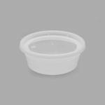[240 sets] 8 oz Deli Containers with Lids | Injection Molded PP | Clear - Image 6