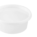 [240 sets] 8 oz Deli Containers with Lids | Injection Molded PP | Clear - Image 3