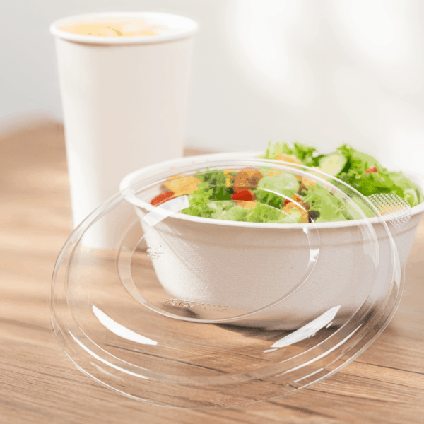 [200 ct] Bowl Lids | For 32 oz Bagasse Salad Bowl | PET | 175 mm