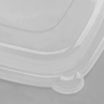 [300 ct] 24-48 oz Square Disposable Bowl Lids | PET Container Lids | Clear - Image 6