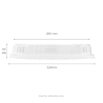 [200 ct] 12.5" x 10" Disposable Dome Lids for Oval Molded Fiber Plates | PET - Image 3