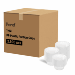 [2,500 ct] 1 oz Squat PP Plastic Portion Cups, Clear - Image 7