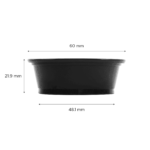 [2,500 ct] 1.5 oz PP Plastic Portion Cups, Black - Image 2