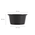 [2,500 ct] 2 oz PP Plastic Portion Cups, Black - Image 4