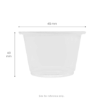 [2,500 ct] 2.5 oz PP Plastic Portion Cups, Clear - Image 5