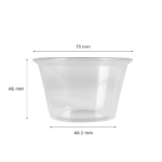 [2,500 ct] 4 oz PP Plastic Portion Cups, Clear - Image 6