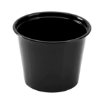 [2,500 ct] 5.5 oz PP Plastic Portion Cups, Black - Image 2