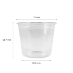 [2,500 ct] 5.5 oz PP Plastic Portion Cups, Clear - Image 4