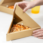 [100 ct] Corrugated Pizza Slice Box, Kraft - Image 4