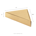 [100 ct] Corrugated Pizza Slice Box, Kraft - Image 5