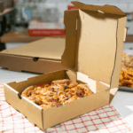 [50 ct] Corrugated Pizza Box, 8''x8''x2'', Kraft
