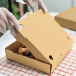 [50 ct] Corrugated Pizza Box, 8''x8''x2'', Kraft - Image 3