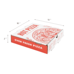 [50 ct] Corrugated Pizza Box, 10''x10''x2'', Generic Print - Image 5