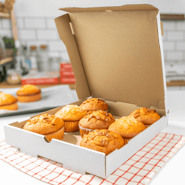 [50 ct] Corrugated Pizza Box, 12''x12''x2'', White