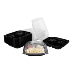 [150 ct] 10.25" x 9" 3-Comparment Premium PP Hinged Container - Image 5